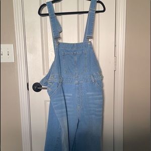Wide leg overalls